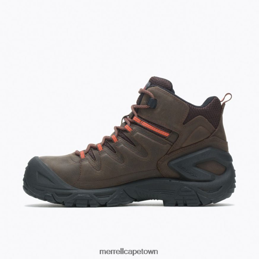 Espresso F60FX2716 Strongfield Leather 6\\ Waterproof Comp Toe Work Boot (J099341) Merrell